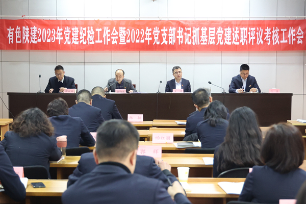 公司召開2023年黨建紀(jì)檢工作會(huì)暨  2022年黨支部書記抓基層黨建述職評(píng)議考核工作會(huì)   